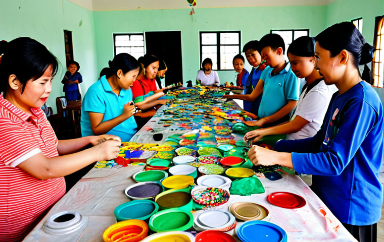 생태 미술의 윤리적 고려사항 - Artist Painting with Natural Pigments in a Rural Setting**

"An artist, fully clothed in appropriate...